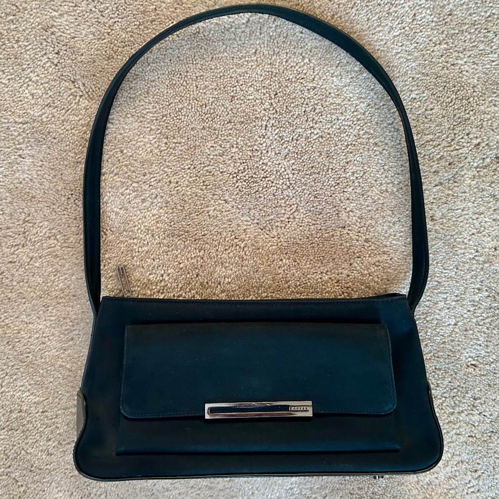 Guess Black Nylon Small Shoulder Bag